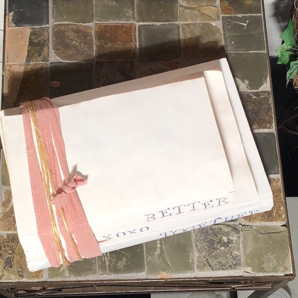 Up-cycled book decor hand stamped Better Together - Picture 2 of 5